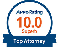 Avvo Top Rated Attorney badge